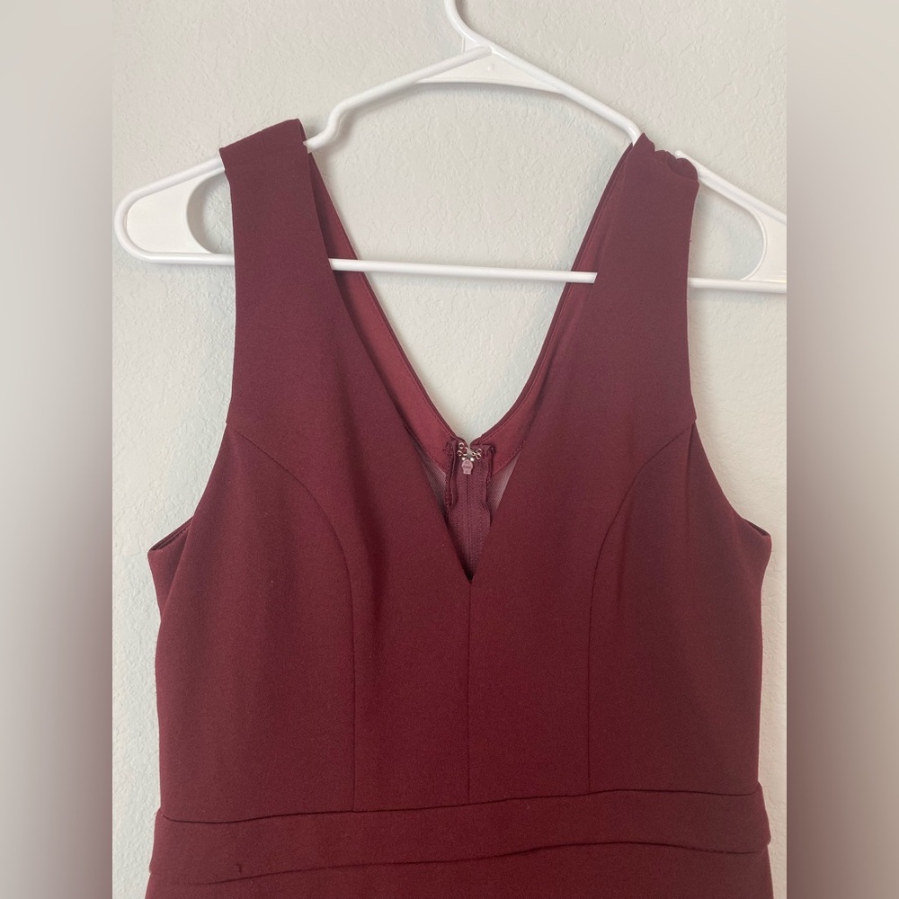 Speechless Deep Red Sleeveless Mini Dress - Picture 5 of 8